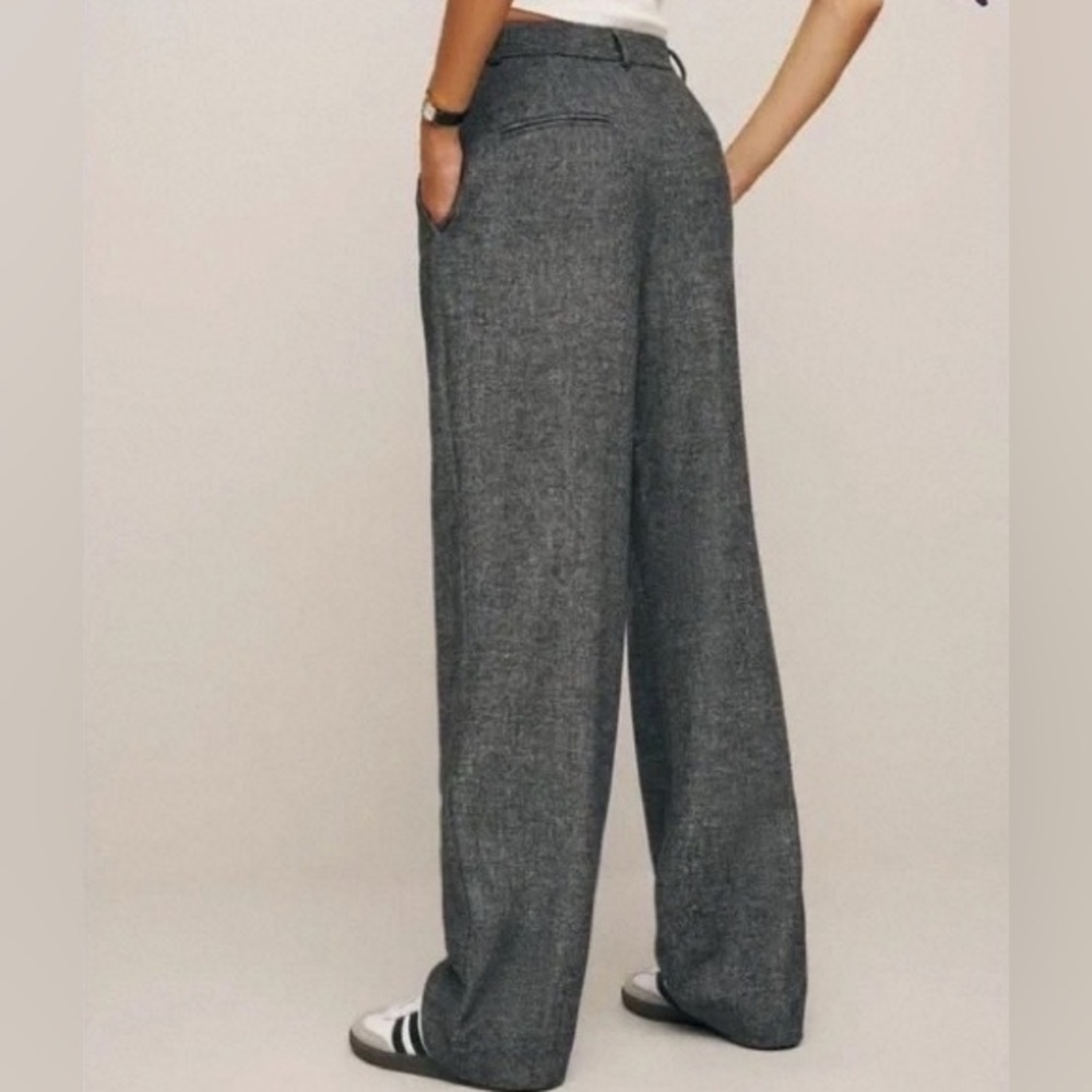 New Reformation Mason Wide-Leg Wool Pants size 4 - Picture 3 of 10